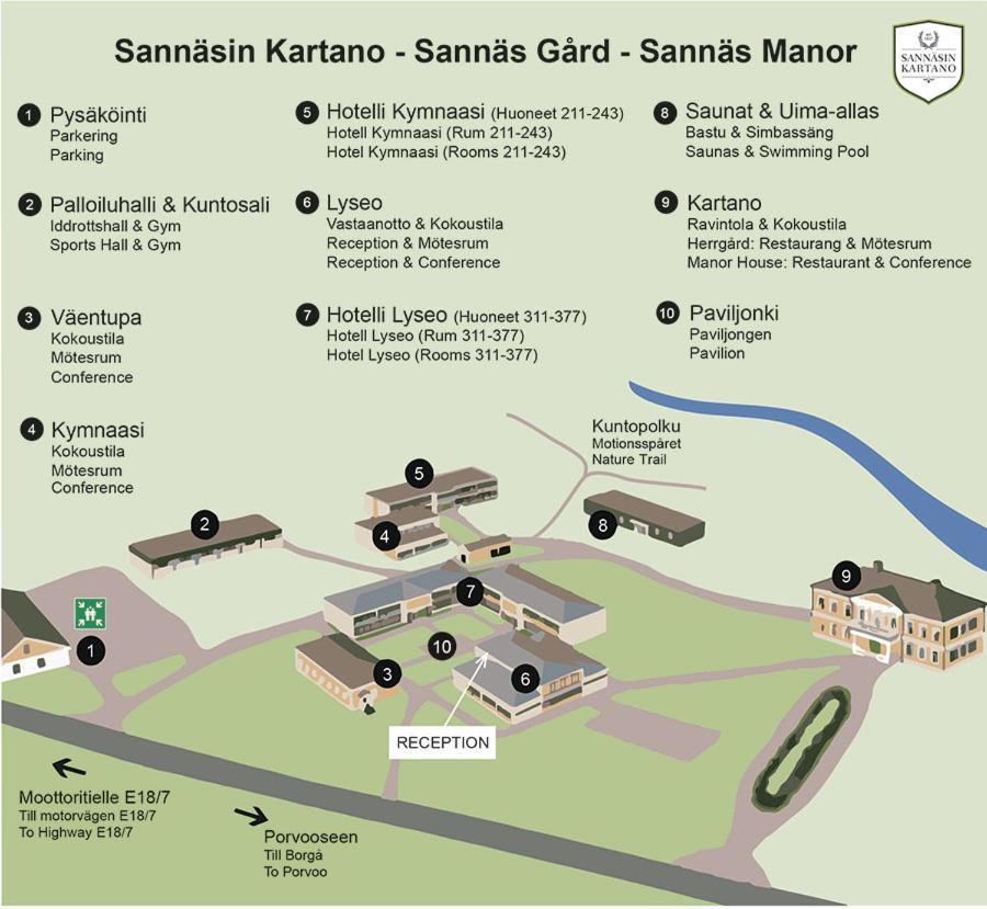 Sannaesin Kartano Sannas Exterior foto
